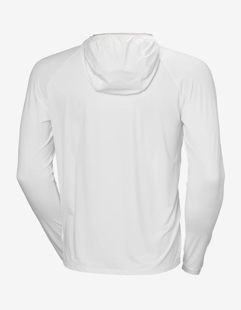 SHINE SOLEN 1/2 ZIP HOODIE, White - Image 6