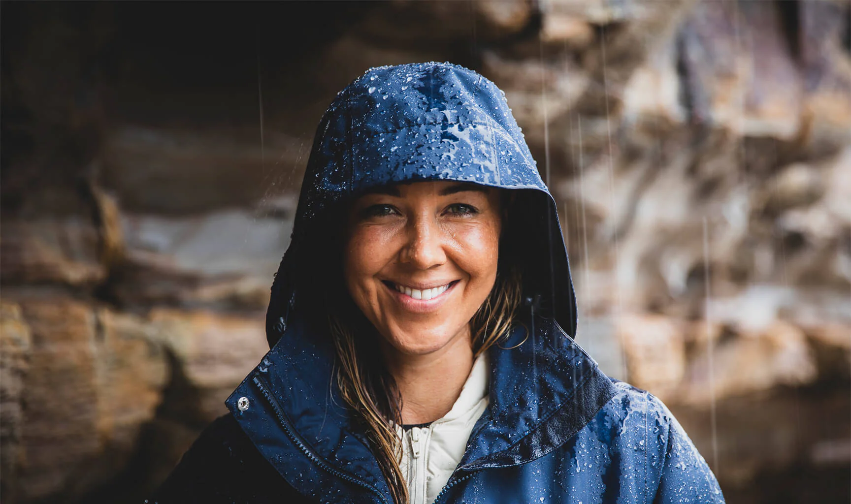 W ADEN LONG JACKET, Navy - Image 3