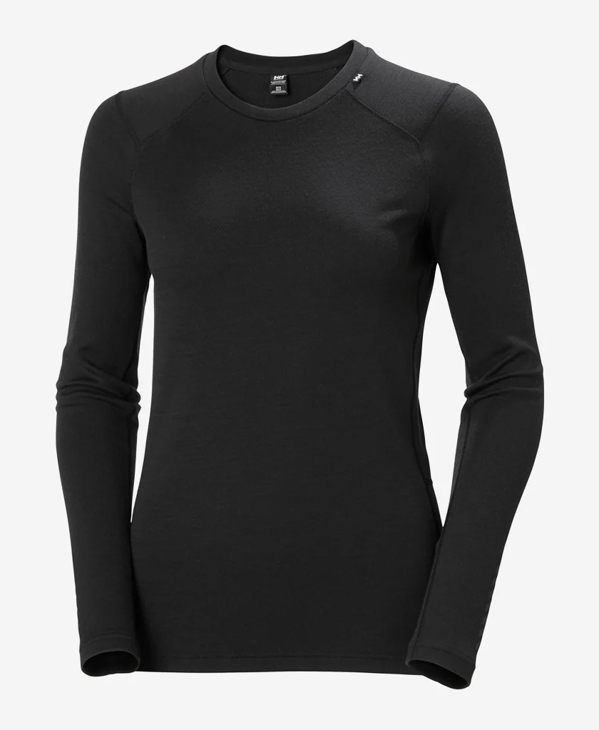 W LIFA MERINO MIDWEIGHT CREW, Black - Image 5