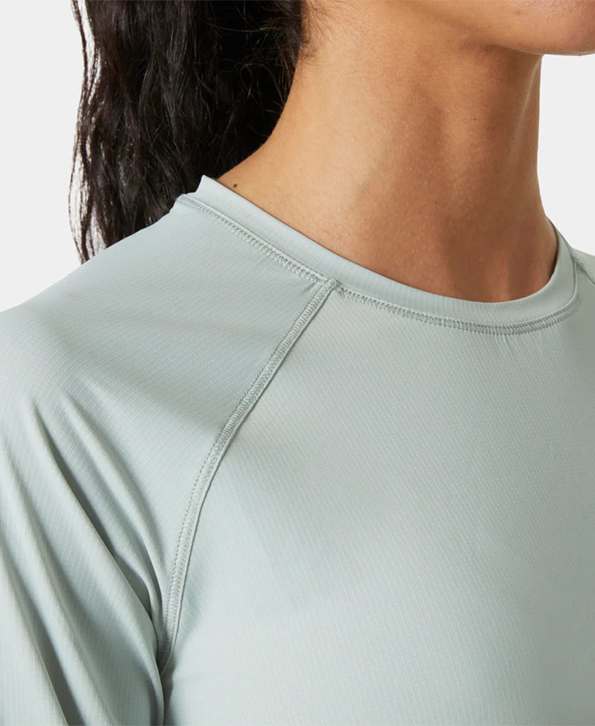 W SHINE SOLEN LS CREW, Green Mist - Image 4