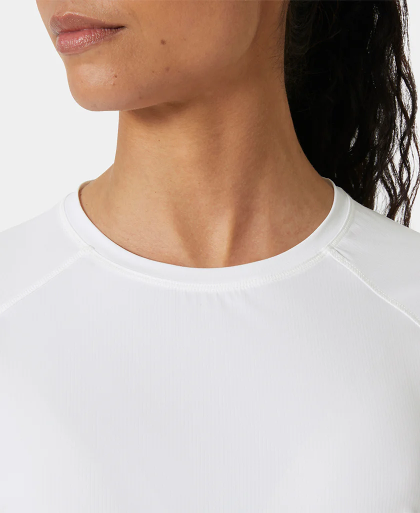 W SHINE SOLEN LS CREW, White - Image 4